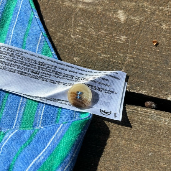 MANGO Linen stripe-print vest | Size L - Picture 12 of 13